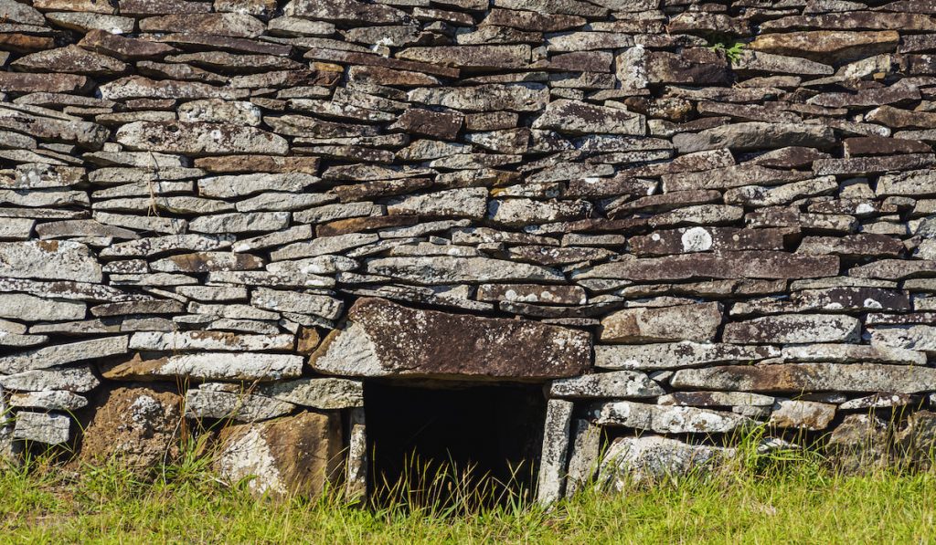 Orongo Village on Easter Island, Chile Archaeology site 