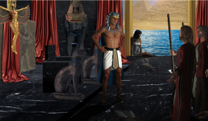 Moses-and-Aaron-confront-Pharaoh