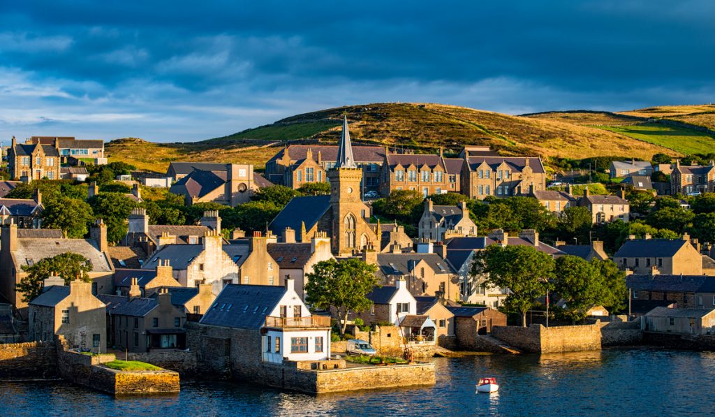 a village in the Orkney islands